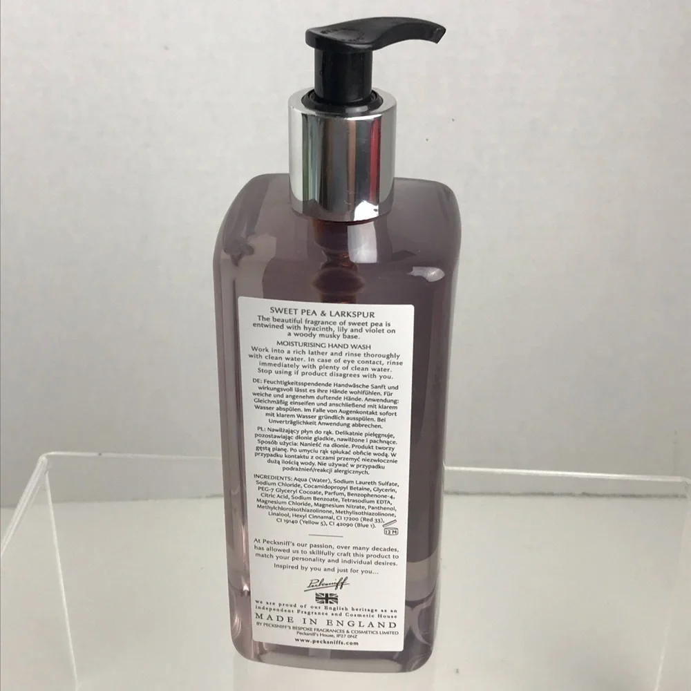 NEW - PECKSNIFF'S Limited Edition Sweet Pea & Larkspur Moisturizing Hand Wash